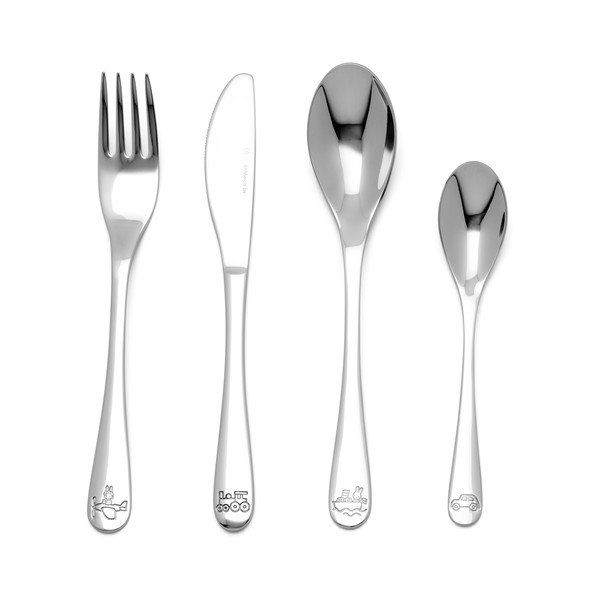 Posate per bambini in acciaio inox argento 4 pezzi Miffy - Zilverstad-image-2