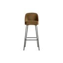 Sgabello da bar color senape in velluto (altezza della seduta 79 cm) Vogue – WOOOD