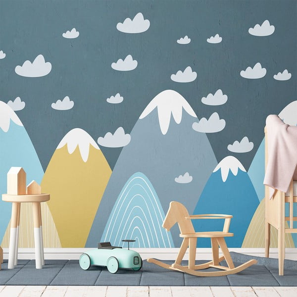 Adesivo murale Montagne giganti scandinave Blanka - Ambiance-image-1