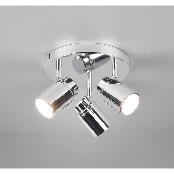 Faretto in metallo in argento lucido Angelo - Trio-image-1