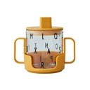 Tazza per bambini giallo senape Cresci con la tua tazza Grow with Your Cup - Design Letters