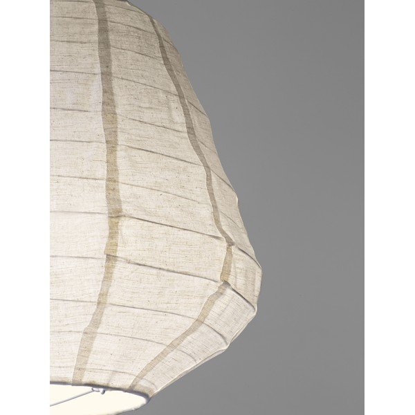 Lampadario bianco in lino ø 36 cm Linnet – Nova Luce-image-4