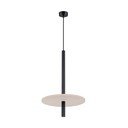 Lampadario nero/beige in metallo ø 30 cm Rilu – Sollux