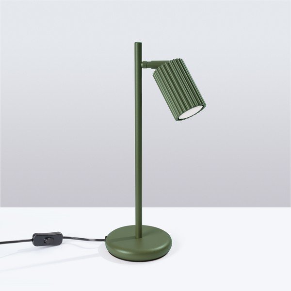Lampada da tavolo verde (altezza totale 43 cm) Gleam – Sollux-image-3