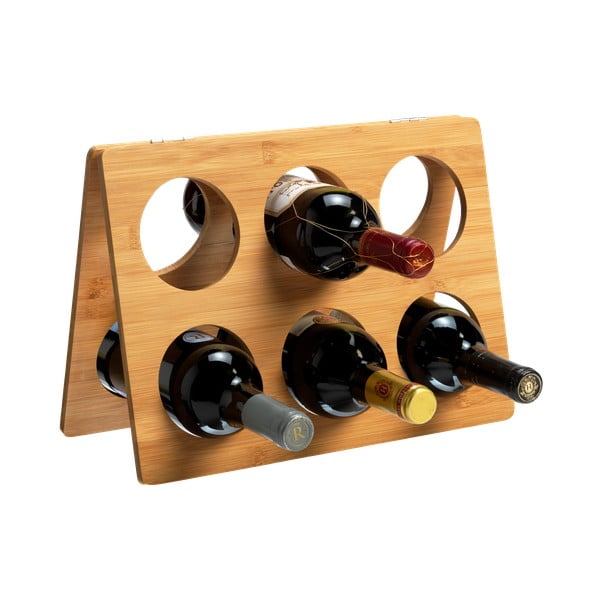 Portabottiglie in bambù numero di bottiglie 6 - RTA
