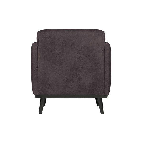 Poltrona in similpelle grigia Statement - BePureHome-image-1