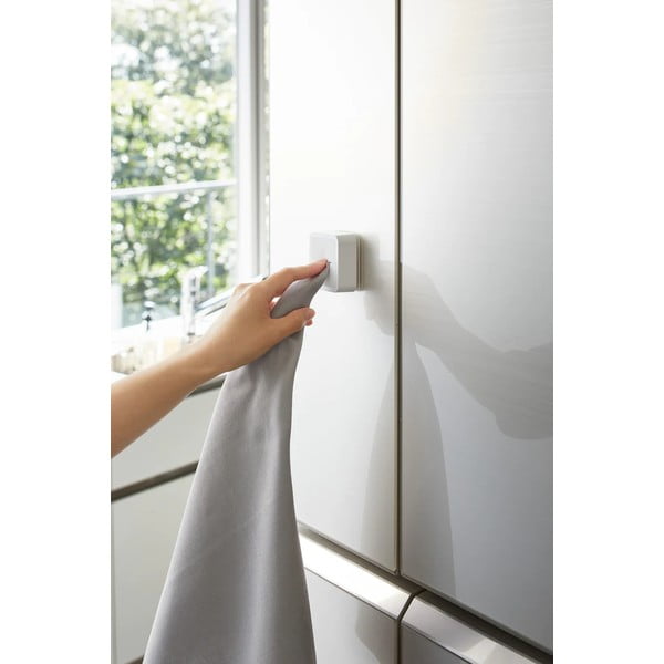 Supporto in plastica autoportante bianco per strofinacci Film Hook - YAMAZAKI-image-3