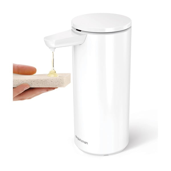 Dispenser di sapone in metallo touchless bianco da 414 ml - simplehuman-image-3