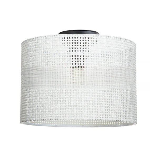 Plafoniera color crema con paralume in tessuto ø 30 cm Goza – Squid Lighting-image-2