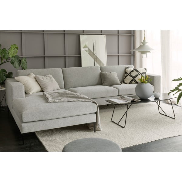 Divano angolare beige (con penisola a destra) Domino – Sits-image-1