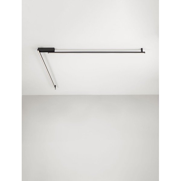 Plafoniera LED nera opaca in alluminio con intensità regolabile 4x309 cm Briana – Nova Luce-image-4