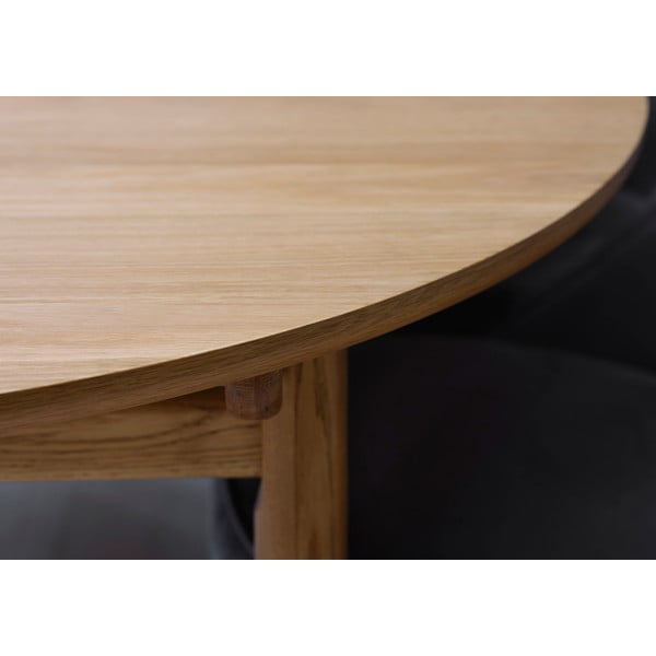 Tavolo da pranzo rotondo pieghevole in rovere ø 120 cm Carno - Unique Furniture-image-4