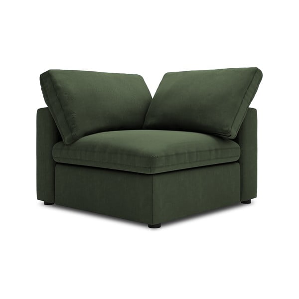 Parte angolare reversibile verde scuro del divano modulare in velluto a coste Galaxy - Windsor & Co Sofas