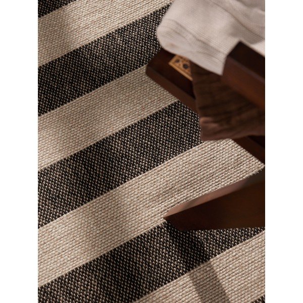 Passatoia nera/color crema in iuta reversibile/tessuta a mano 80x300 cm Playa – Hanse Home-image-4