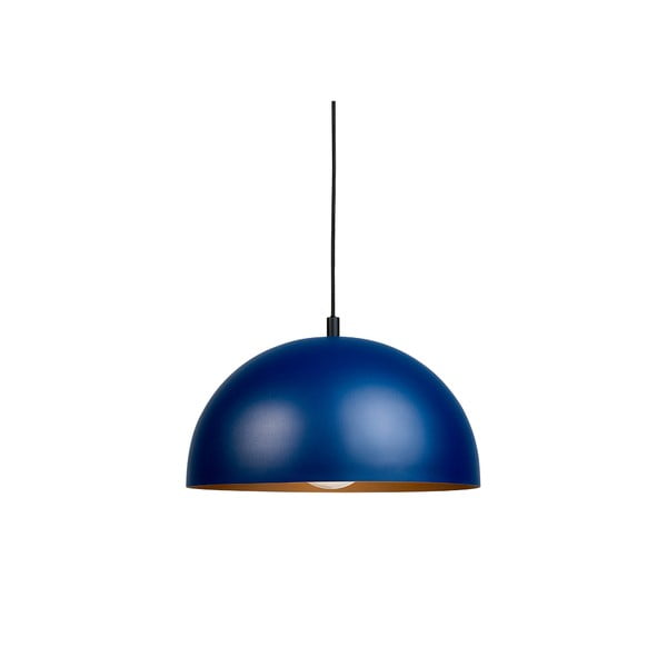 Lampada a sospensione blu con paralume in metallo ø 40 cm Lyke - CustomForm