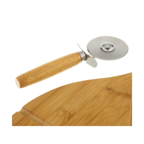 Set tagliere e tagliapizza in bambù Taglierina - Casa Selección-image-2