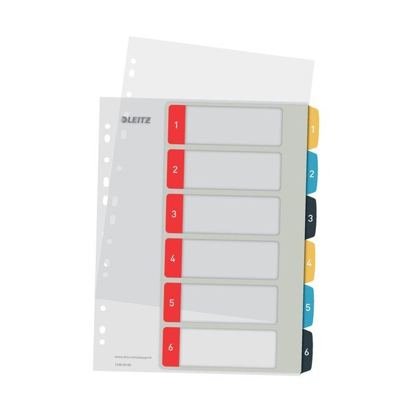 Indice numerico con 6 etichette , A4 Cosy - Leitz