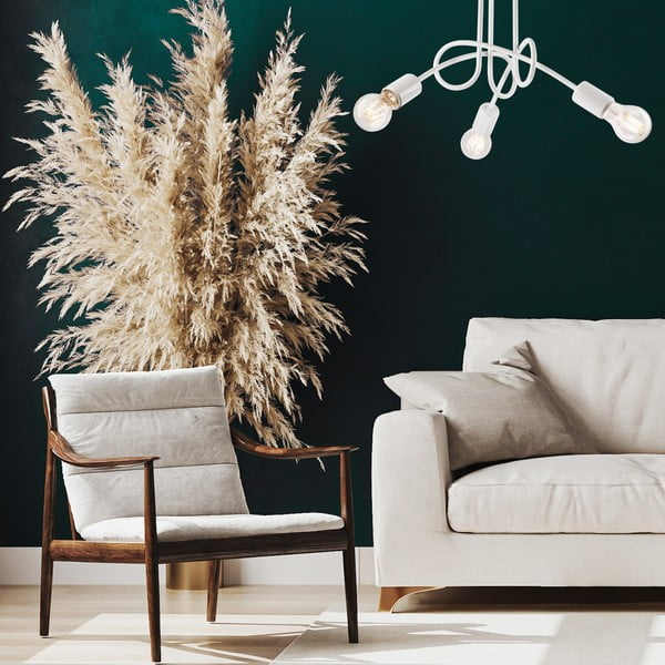 Plafoniera senza paralume bianca 36x36 cm Camilla – LAMKUR-image-2