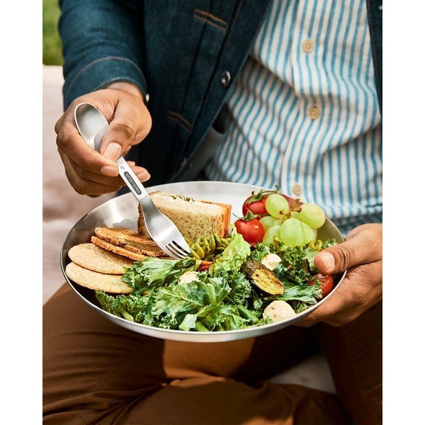 Set di piatti argentati in acciaio inox 4 pz ø 25,5 cm – Black + Blum-image-1