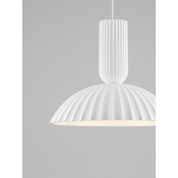 Lampadario bianco in pietra ø 50 cm Ammos – Nova Luce-image-2