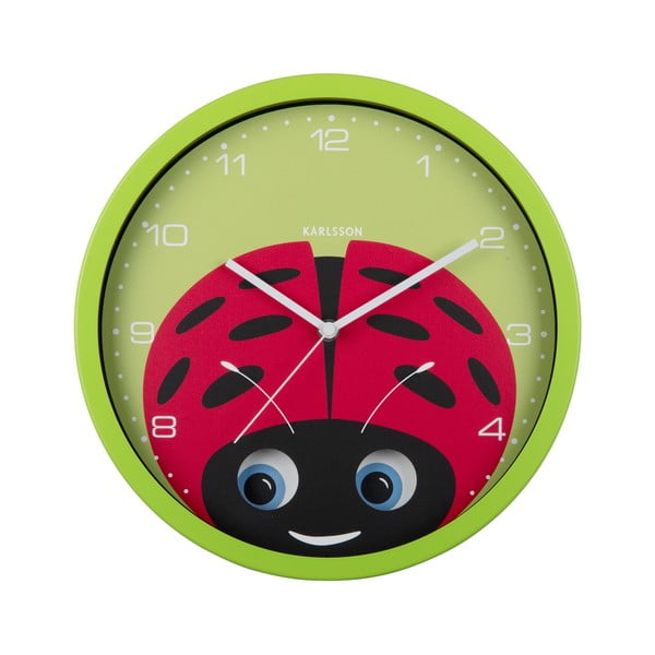 Orologio per bambini ø 31 cm Peekaboo Ladybug - Karlsson