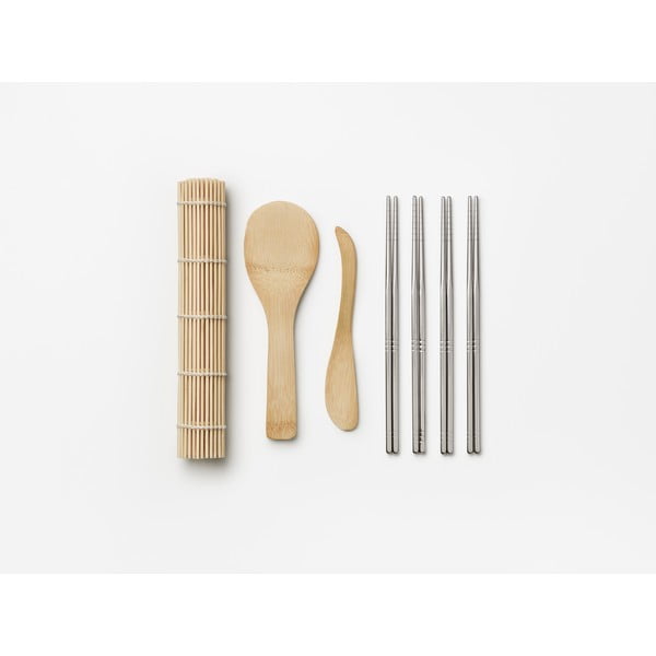 Set per il sushi in acciaio inox/in bambù The Essentials Sushi Tools – Printworks-image-2