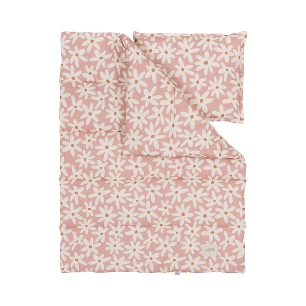 Set per culla rosa Blush Daisies - Malomi Kids