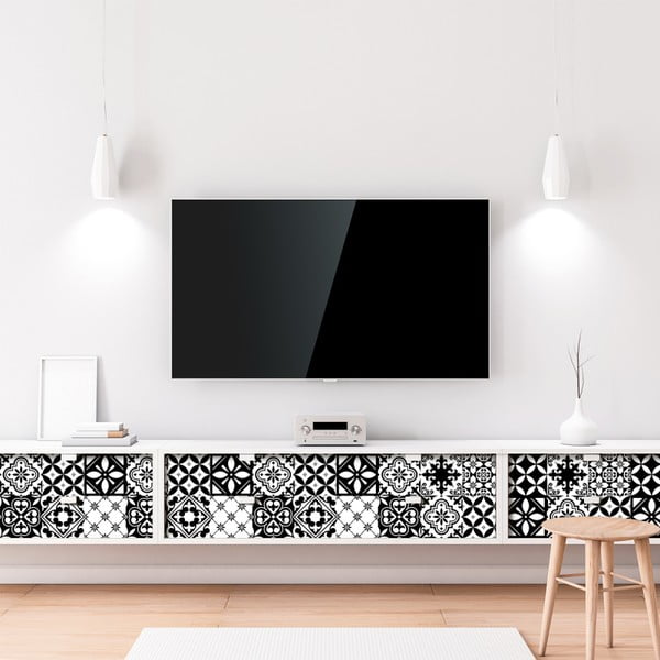 Set di 60 adesivi per mobili Tiles Stickers For Furniture Maria, 20 x 20 cm - Ambiance