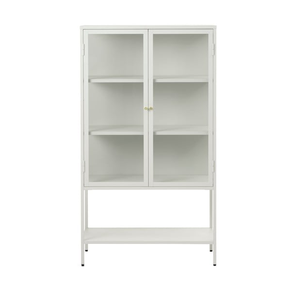 Vetrina bianca in metallo 88x132 cm Carmel - Unique Furniture