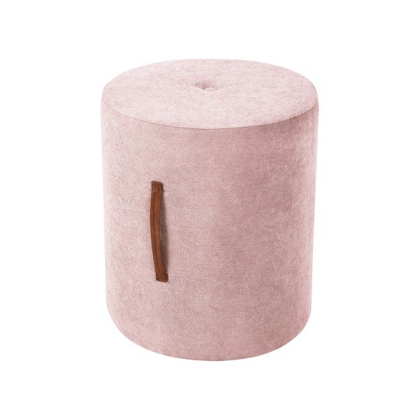 Světle růžový puf Kooko Home Motion, ø 40 cm