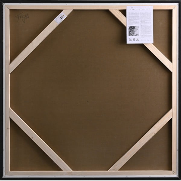 Quadro dipinto a mano 100x100 cm Blue Inside - Malerifabrikken-image-2