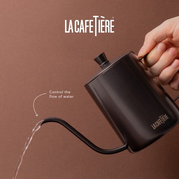 Caffettiera grigia in acciaio inox 0,6 l La Cafetiere - Kitchen Craft-image-1