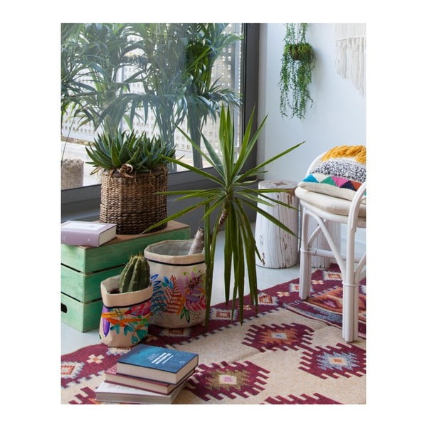 Set di 2 coprivasi in tessuto Floral - Madre Selva-image-1