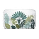 Tappetino per il bagno bianco/verde 45x75 cm Panazio – douceur d'intérieur