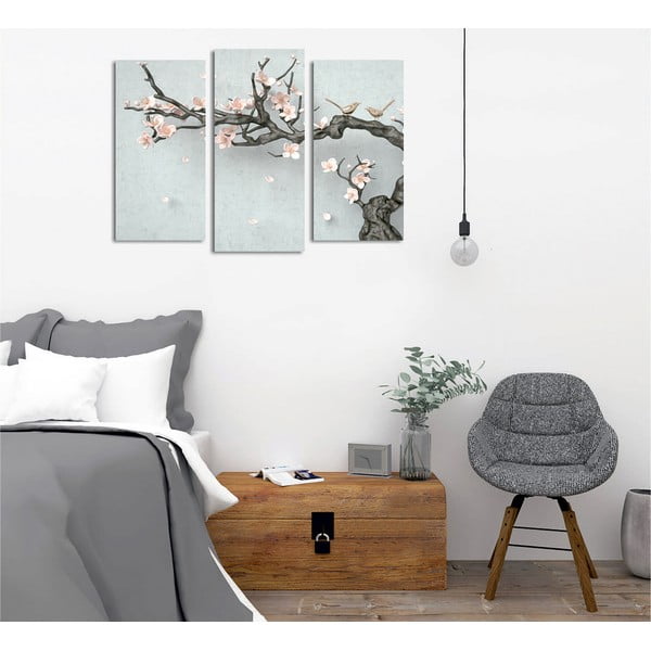 Dipinti in set da 3 pezzi Sakura - Wallity-image-2