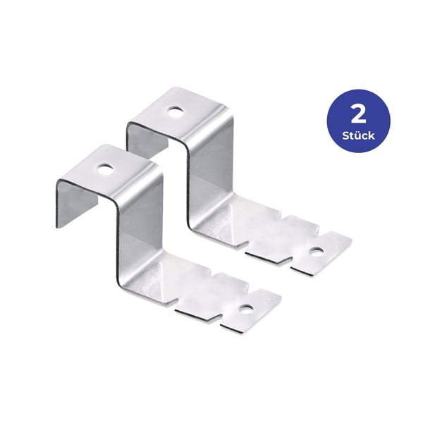 Ganci in acciaio inox in set da 2 - Maximex-image-2