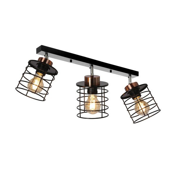 Lampada da soffitto in metallo nero 12x56 cm Glob - Candellux Lighting