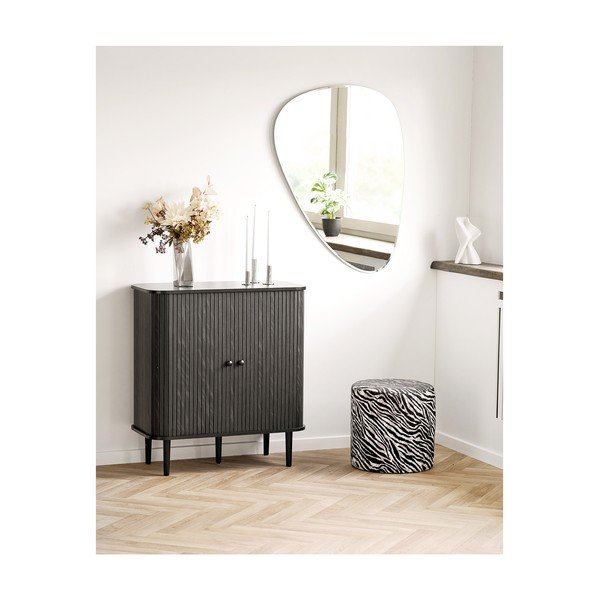 Poggiapiedi bianco e nero Kimberley – House Nordic-image-1
