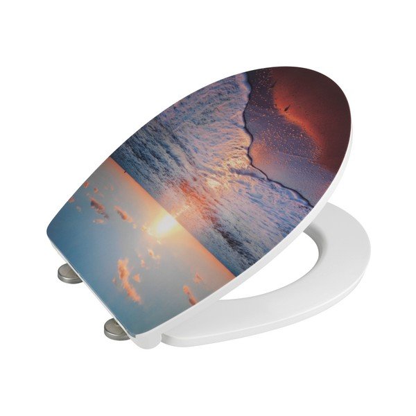 Sedile WC a chiusura facilitata Sunset, 46 x 39 cm - Wenko-image-2