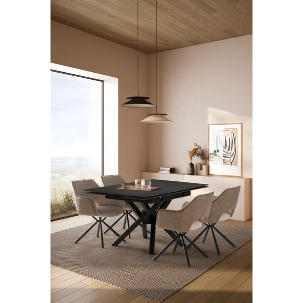 Tavolo da pranzo allungabile con piano aggiuntivo in pietra 90x150 cm Arlene - Marckeric-image-1