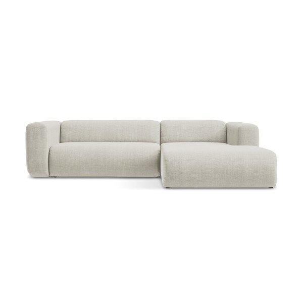 Divano angolare beige (con penisola a destra/con chaise lounge) Ekahi – Makamii