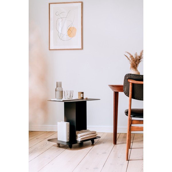 Tavolino da servizio in metallo su ruote 40x60 cm HO – noo.ma-image-3