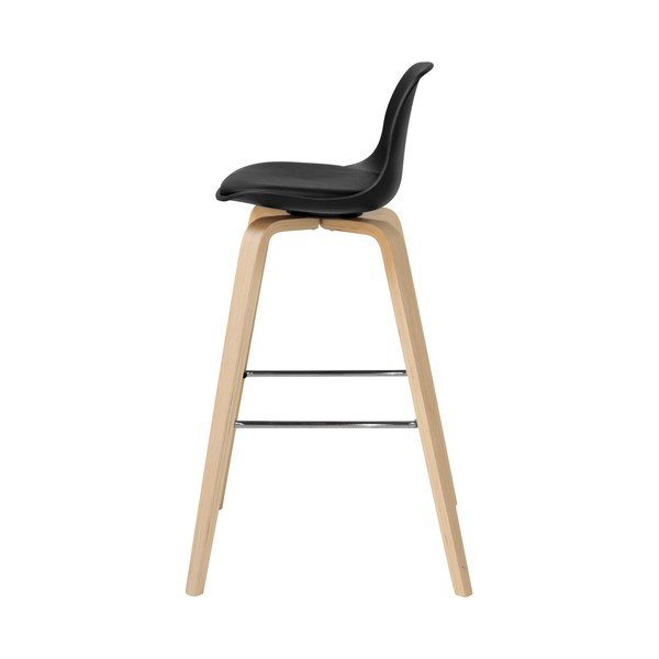 Sedia da bar nera Zaki - Actona-image-1