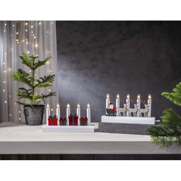 Decorazione natalizia luminosa rossa/bianca con alimentazione a corrente Julia – Star Trading-image-3