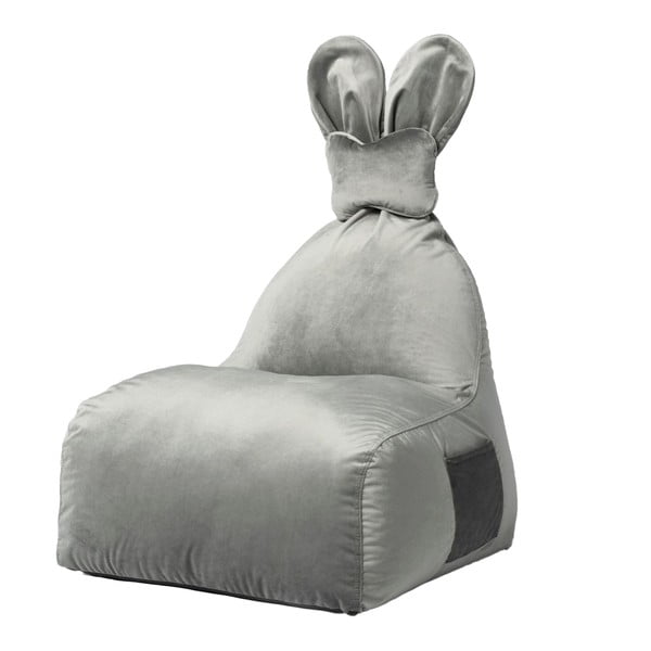 Borsa da salotto grigia per bambini Funny Bunny - The Brooklyn Kids