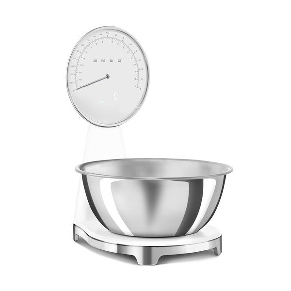 Bilancia da cucina digitale bianca in plastica – SMEG