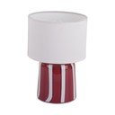 Lampada da tavolo LED rossa in metallo (altezza totale 20 cm) Verano LED – Leitmotiv