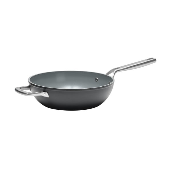 Padella wok con coperchio/con superficie in ceramica ø 28 cm Meda 3.0 – FABINI-image-2