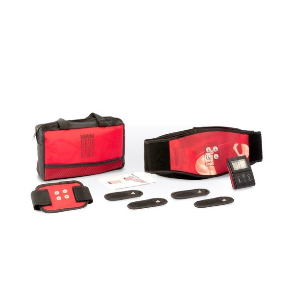 Červený elektrostimulační pás InnovaGoods Abdo King-image-1
