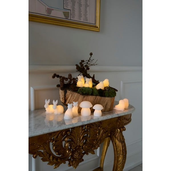 Decorazione natalizia luminosa bianca 2 pz ø 9 cm Elvina – Sirius-image-1